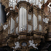 [1743 Hinsz organ at the Bovenkerk, Kampen, The Netherlands]