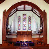 [1991 Reuter organ at the Munger Chapel, University of the Ozarks, Clarksville, Arkansas]