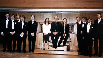 [The Interlochen Pipedreams Live ‘Crew’.]