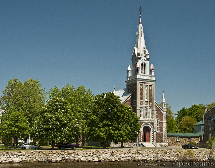 1900 Casavant organ, Opus 113, at the Eglise de l'Annonciation, Oka, Quebec, Canada