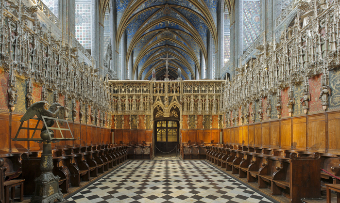 1735 Moucherel organ at the Cathedrale Sainte-Cecile, Albi, France