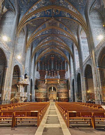 1735 Moucherel organ at the Cathedrale Sainte-Cecile, Albi, France