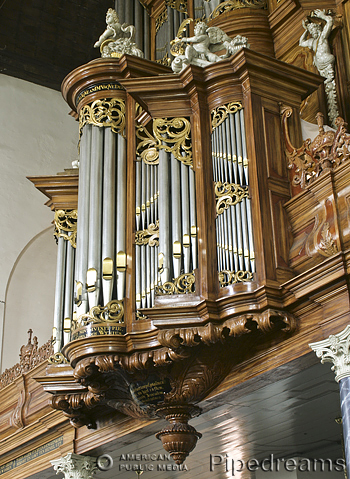 1732 Garrels organ at the Groote Kerk, Maassluis, The Netherlands