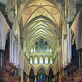 [1876 Henry Willis organ at the Cathedral, Salisbury, England, UK]