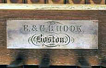 1854 Hook organ at First Unitarian Church, Jamaica Plain, Massachusetts