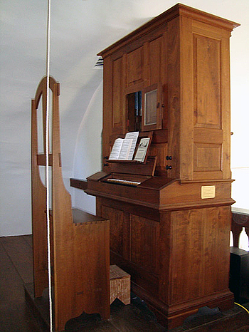 1971 McManis organ at Gemeinhaus, Bethabara, North Carolina